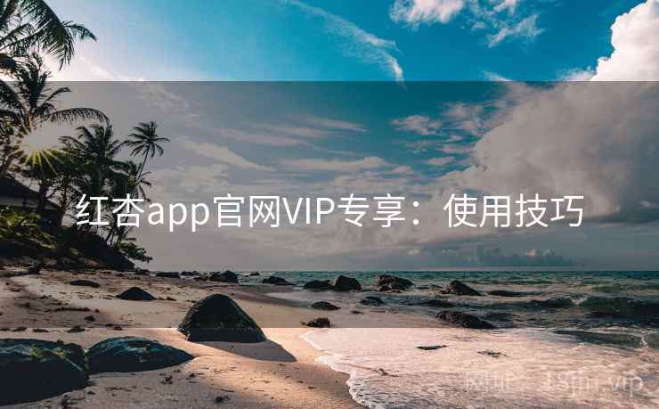 红杏app官网VIP专享：使用技巧